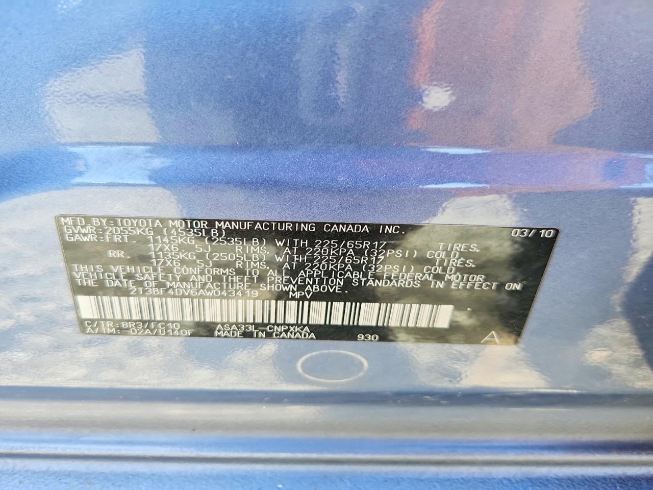 2010 Toyota Rav4 Base