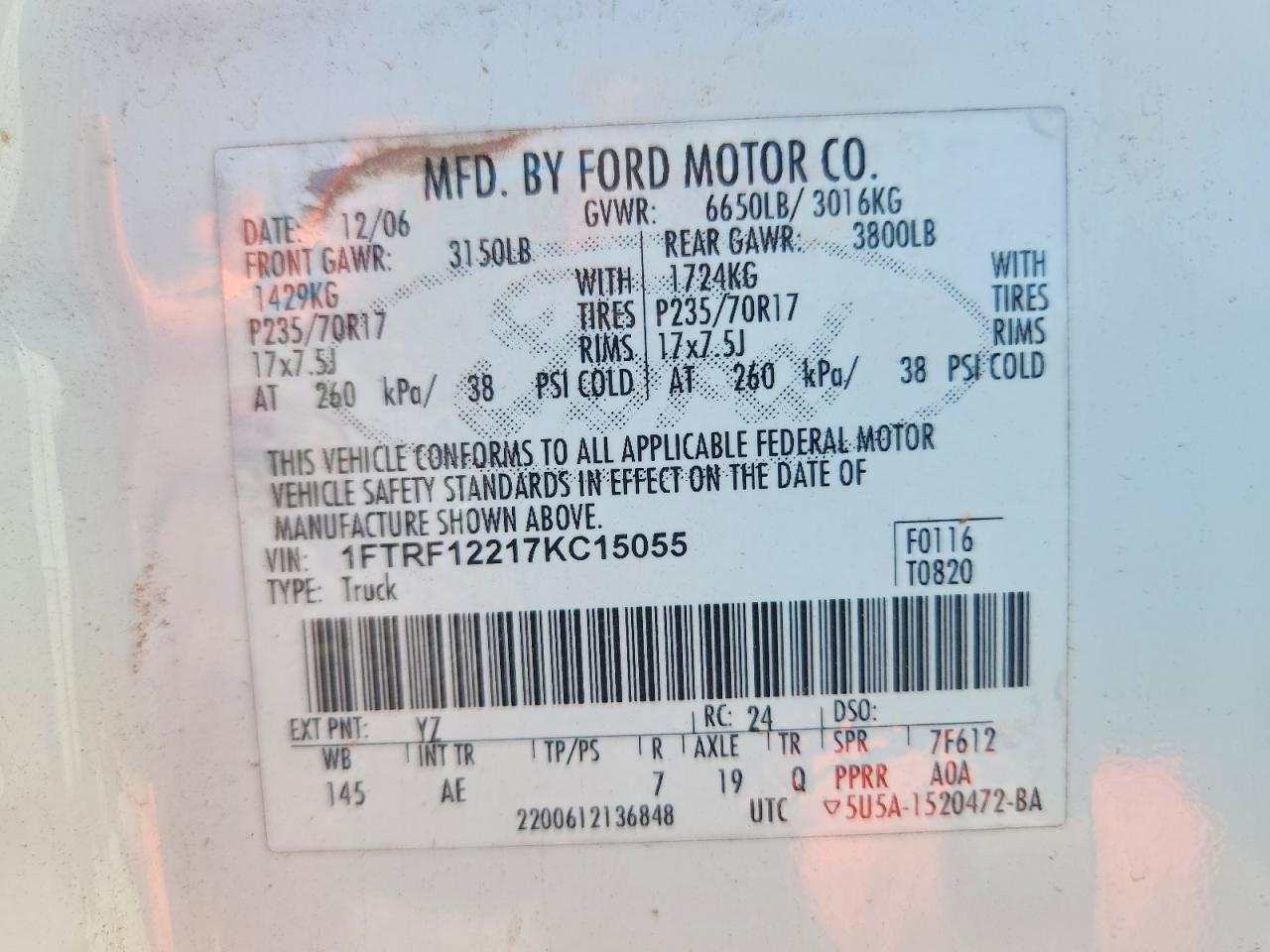 2007 Ford F150