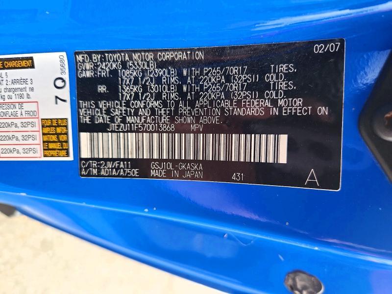 2007 Toyota Fj Cruiser Base