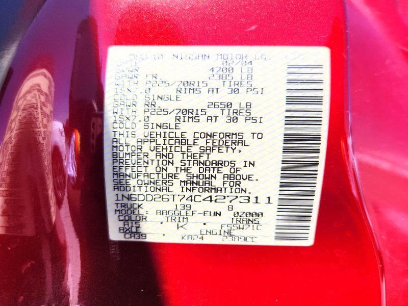 2004 Nissan Frontier Standard