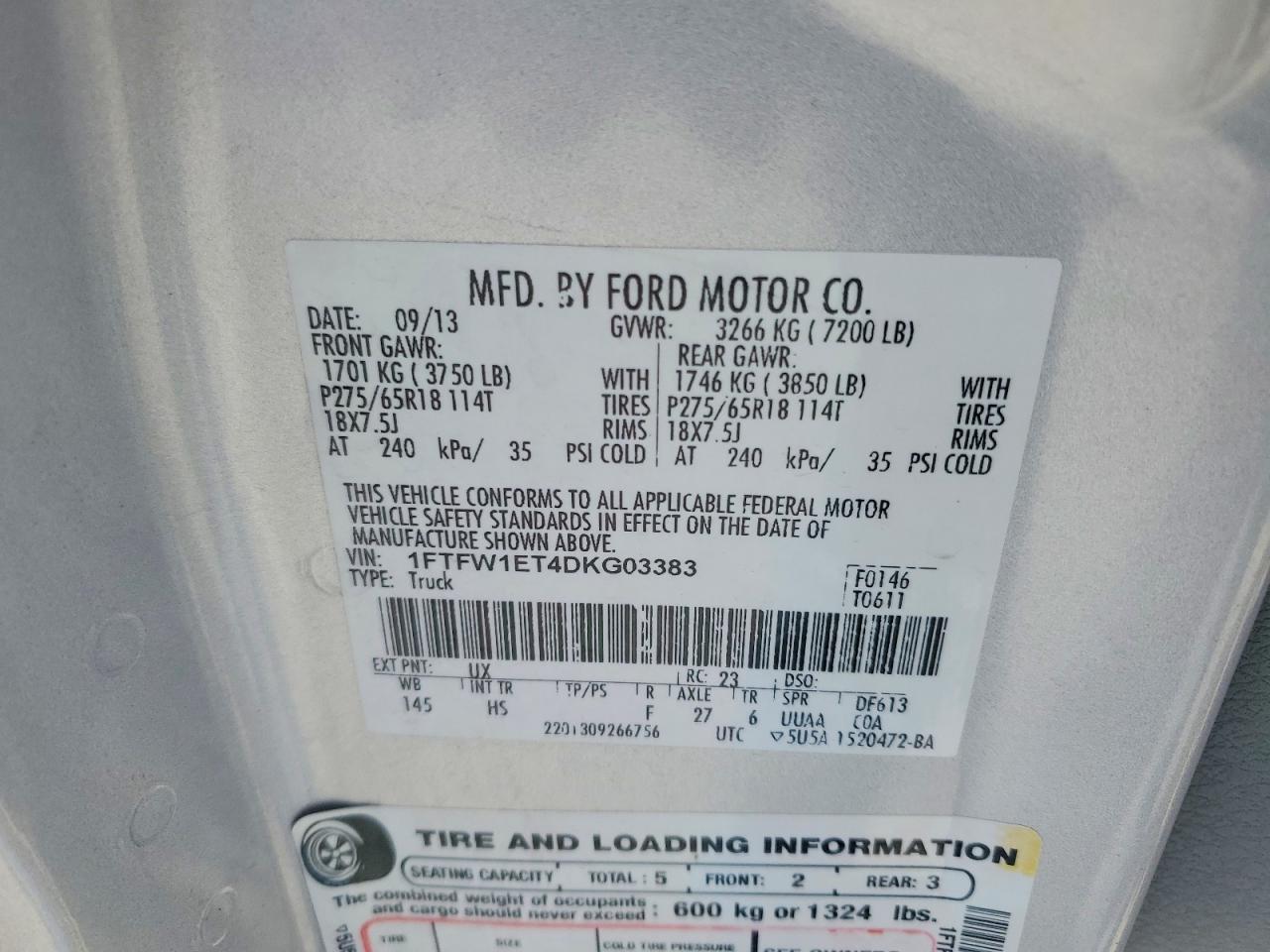 2013 Ford F150