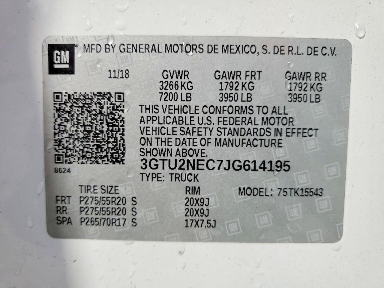 2018 GMC Sierra K1500 SLT