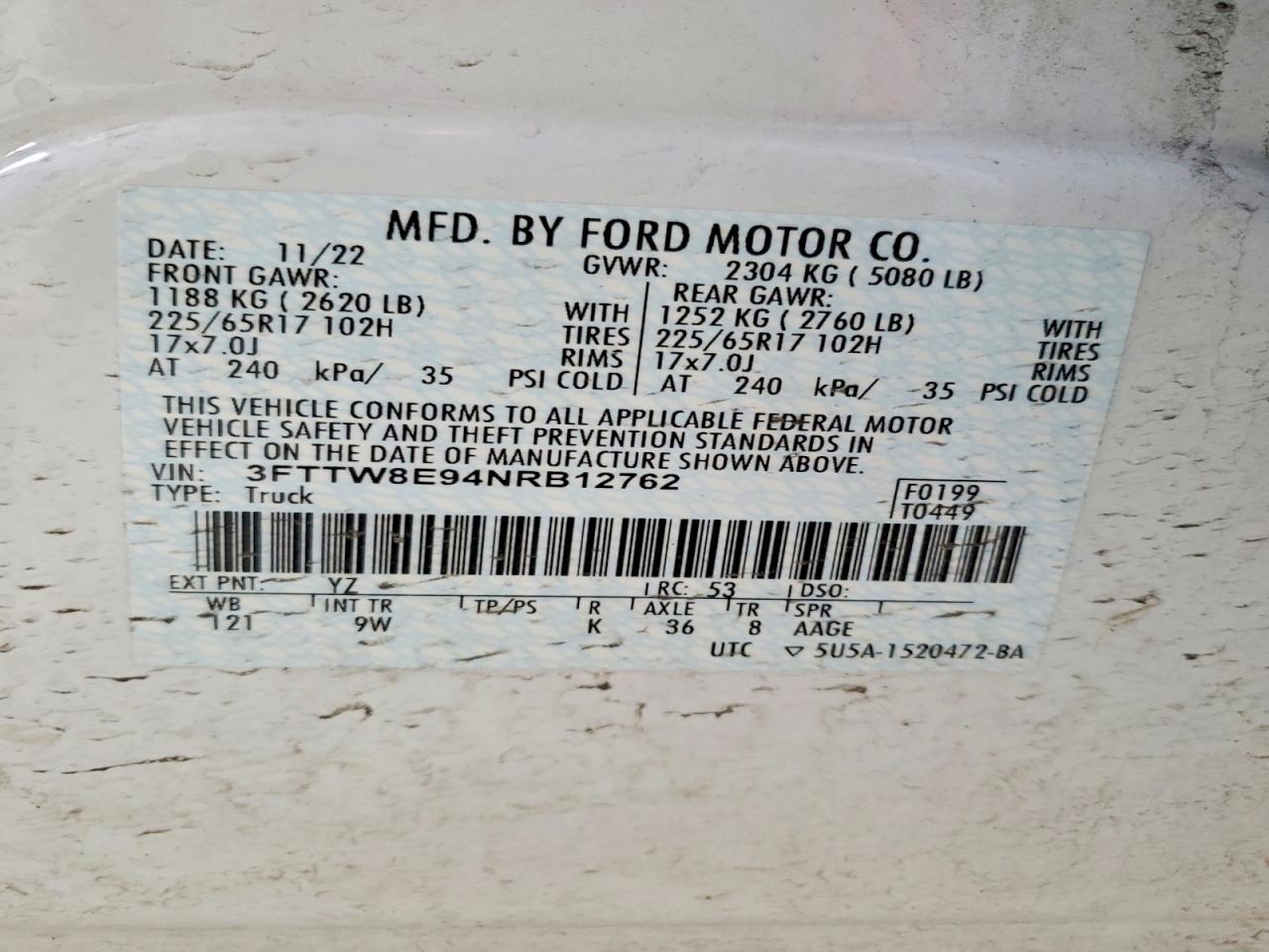 2022 Ford Maverick XL