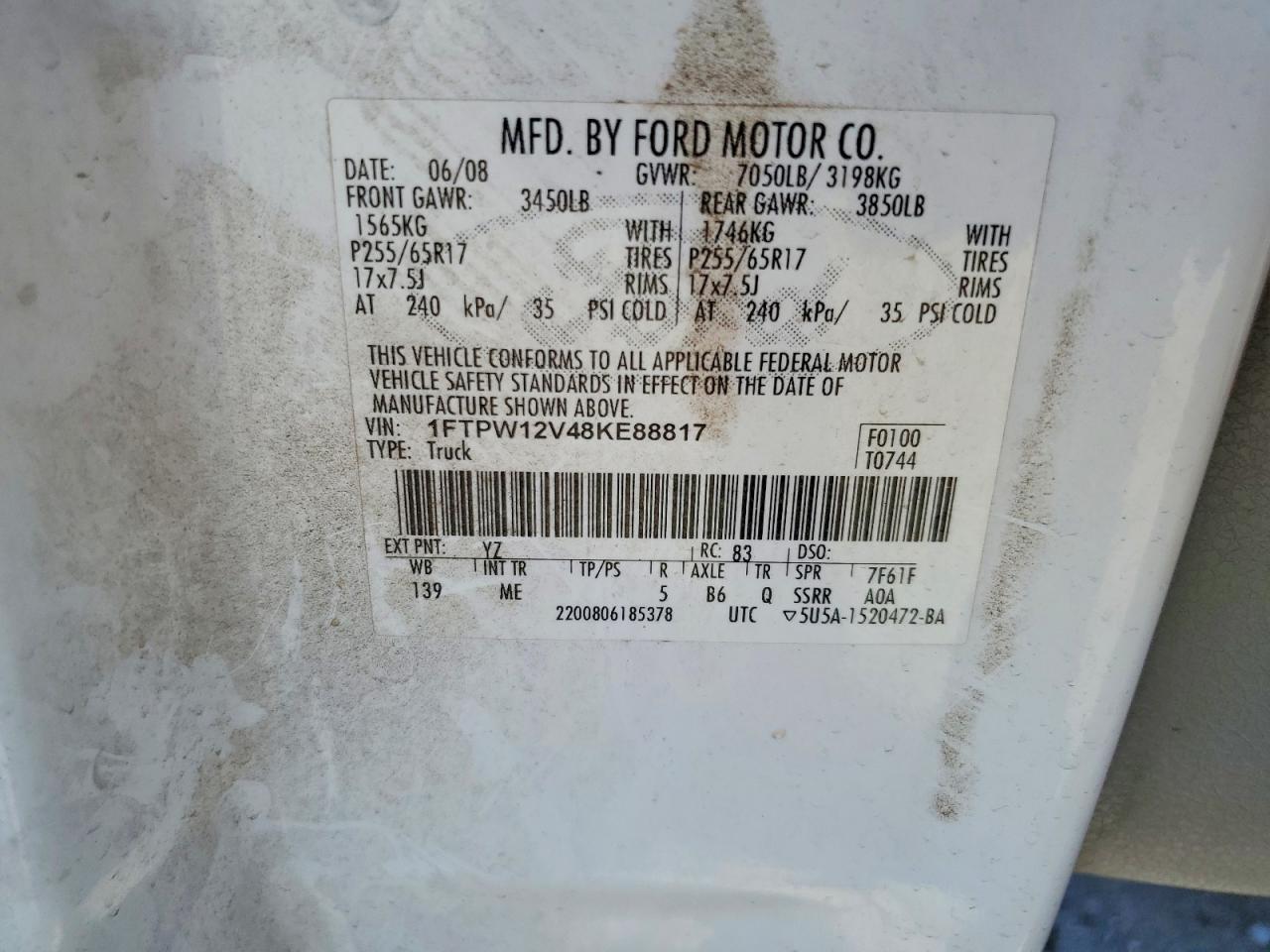 2008 Ford F150 Supercrew