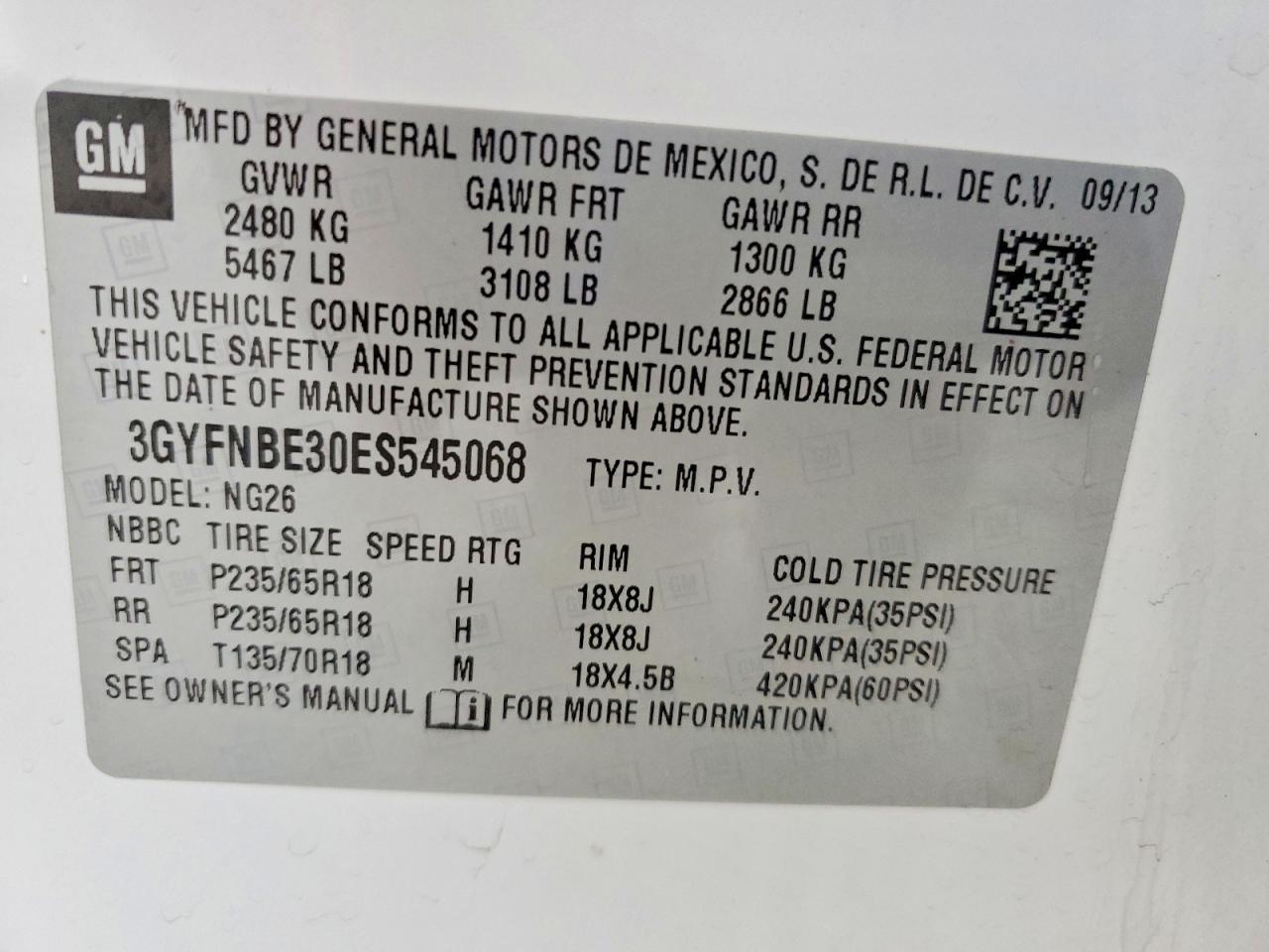 2014 Cadillac Srx Luxury Collection