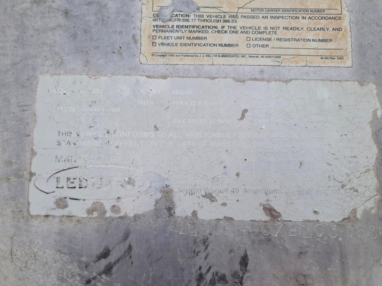 2002 Ledw ELL Tank Trailer