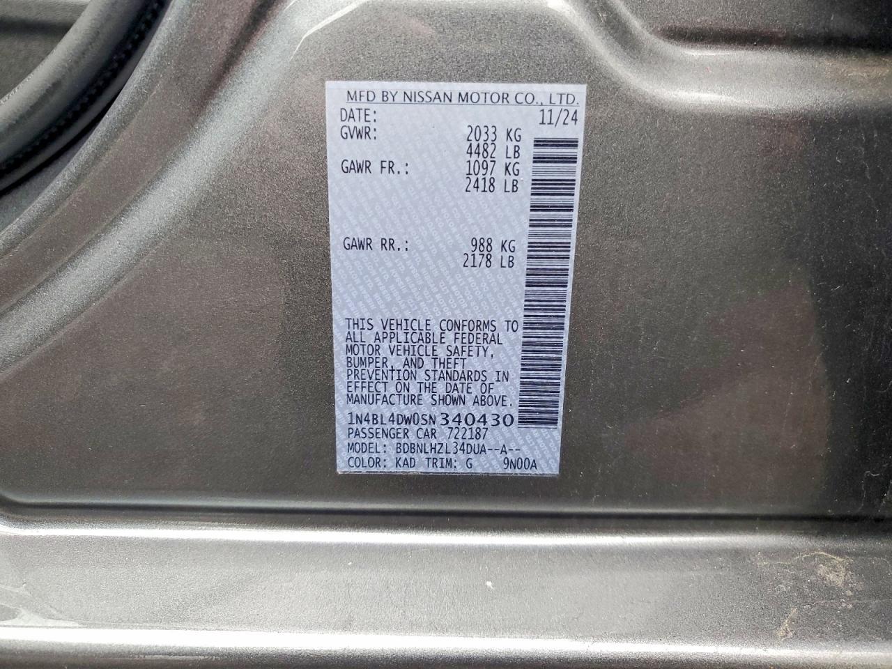 2025 Niss Altima