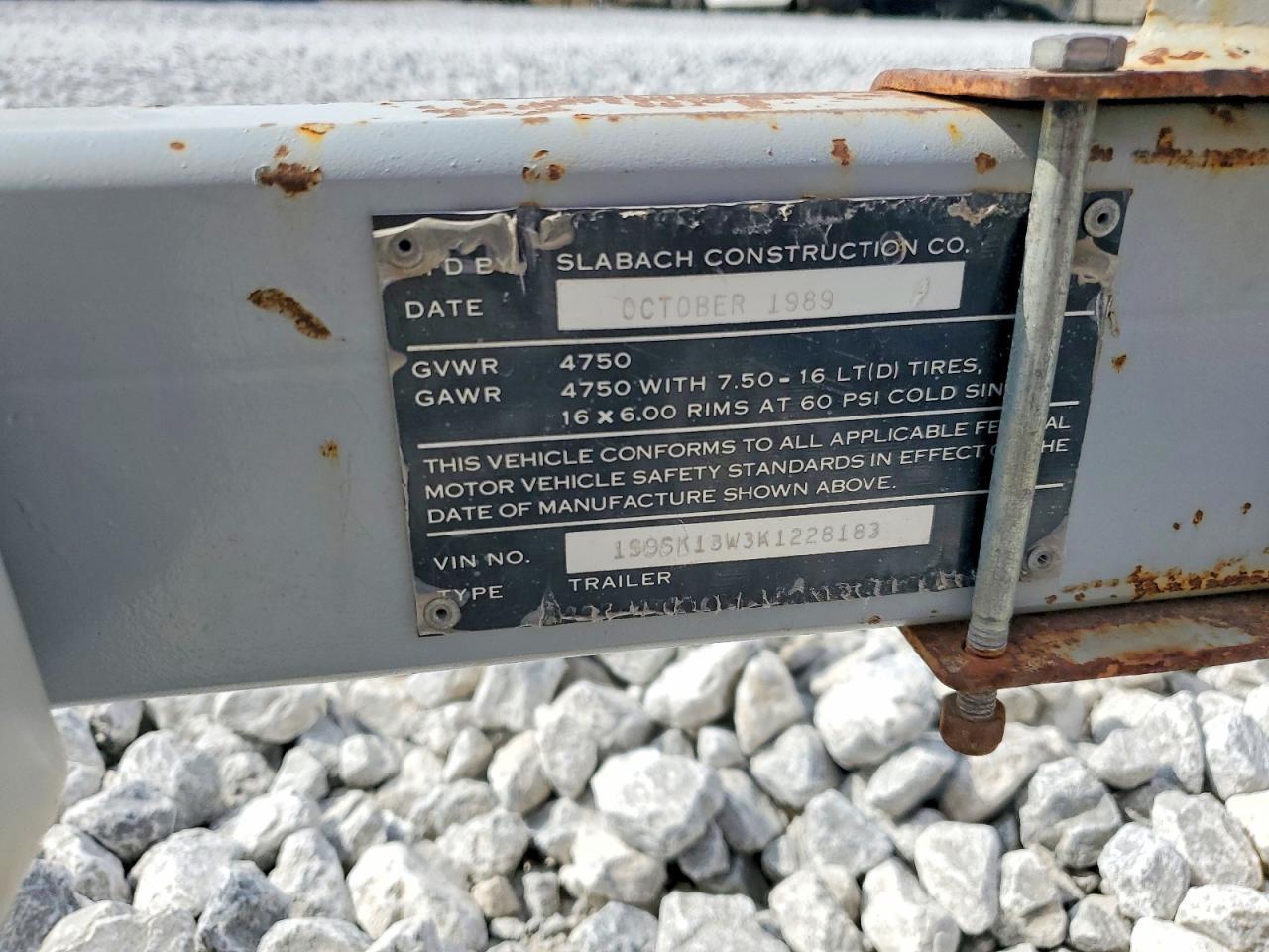1989 Slabach Reel Trailer