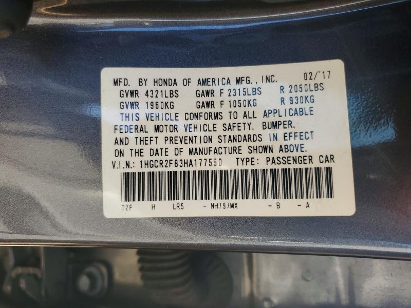 2017 Honda Accord exl