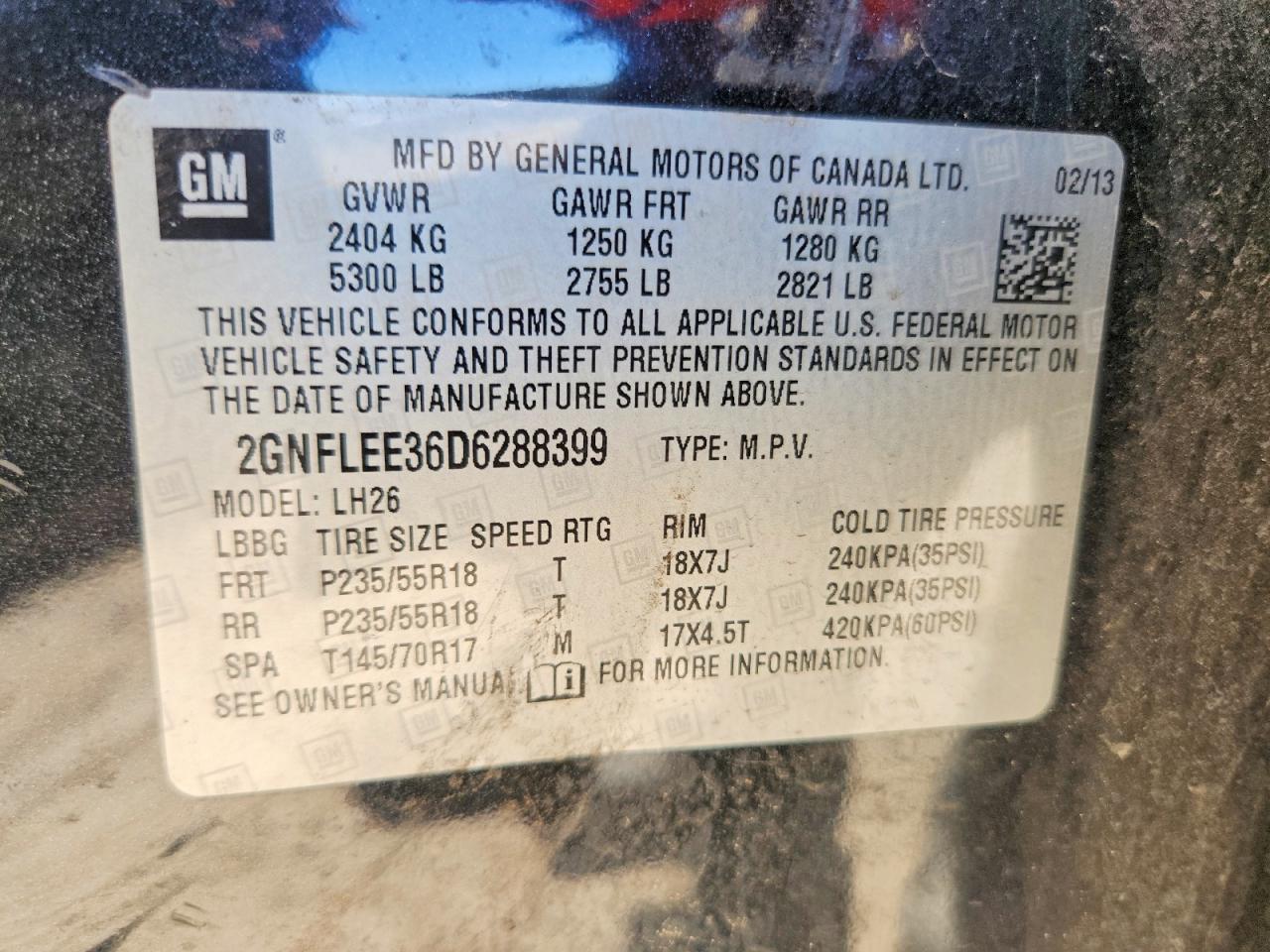 2013 Chevrolet Equinox lt