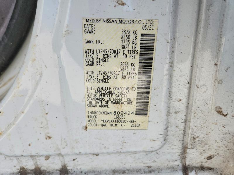 2021 Nissan NV 1500 Utility / Service Van