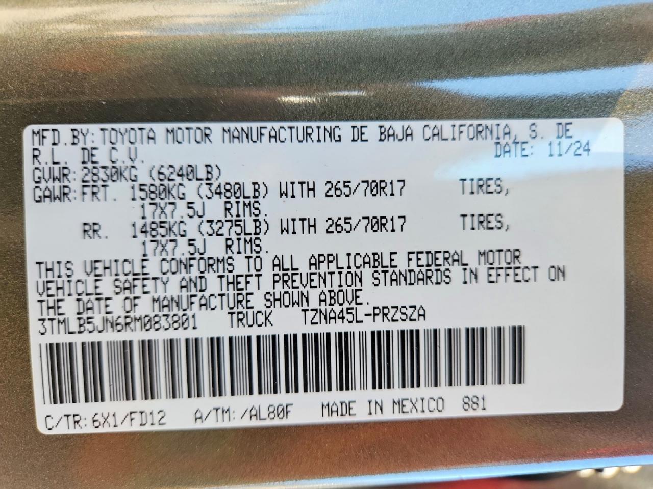 2024 Toyota Tacoma TRD OFF-Road