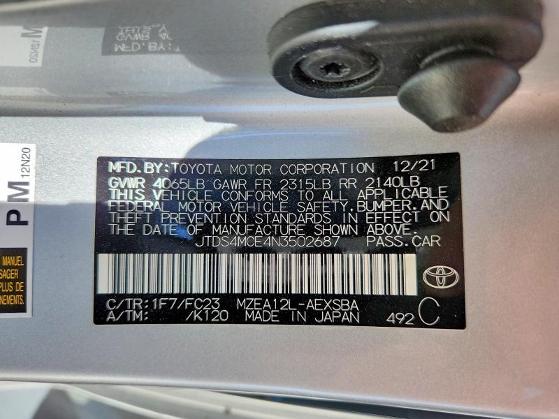 2022 Toyota Corolla se