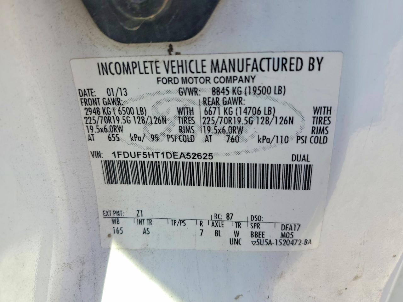 2013 Ford F550 Super Duty Utility / Service Truck