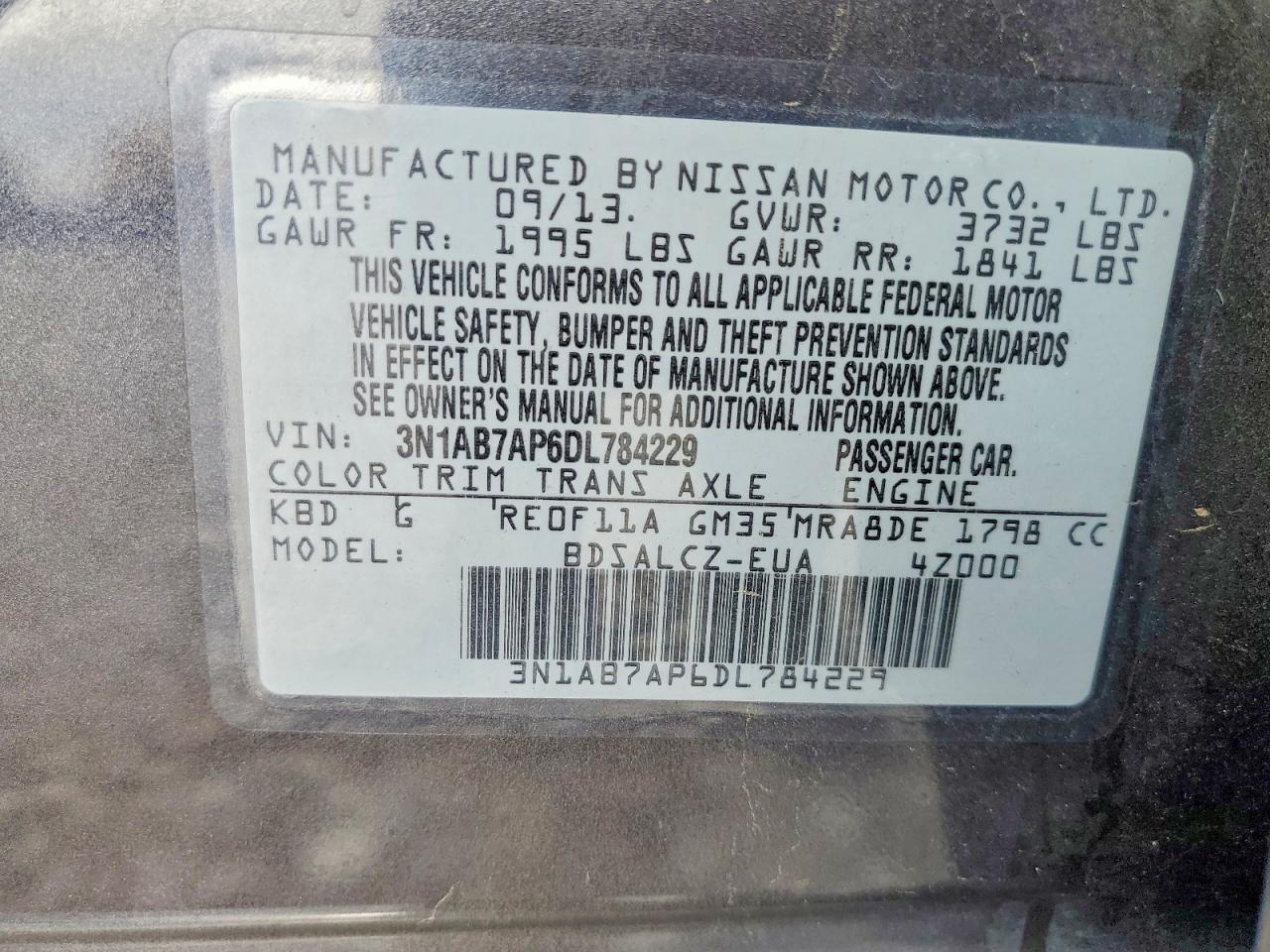 2013 Nissan Sentra s