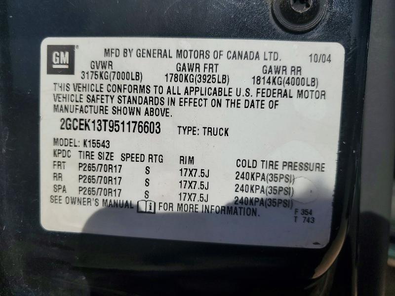 2005 Chevrolet Silverado K1500