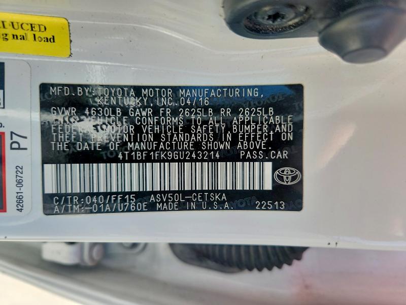 2016 Toyota Camry se