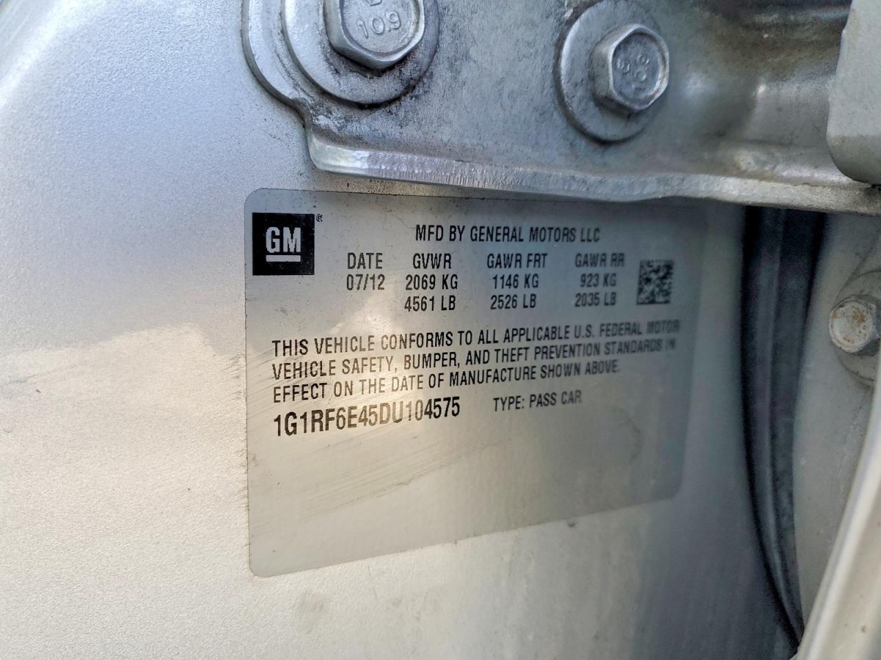 2013 Chev Volt