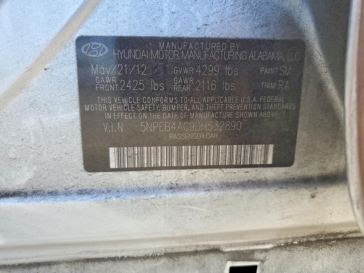 2013 Hyundai Sonata gls