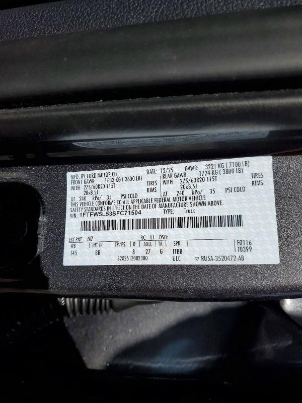 2025 Ford F150 Lariat