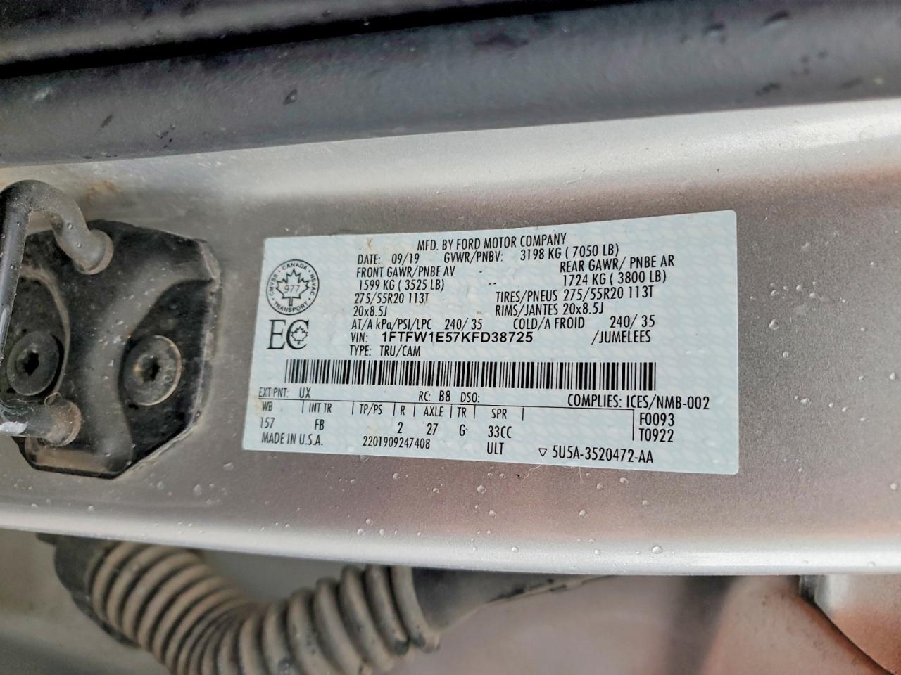 2019 Ford F150 Supercrew