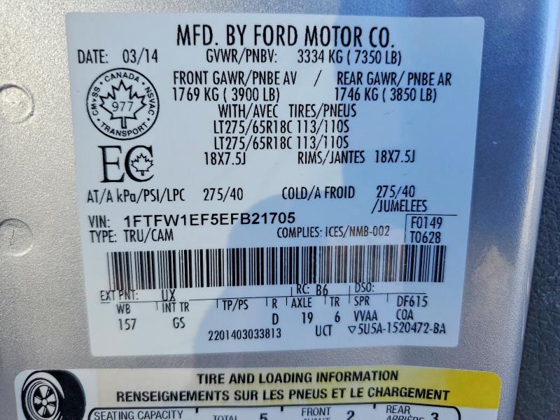 2014 Ford F150 Supercrew