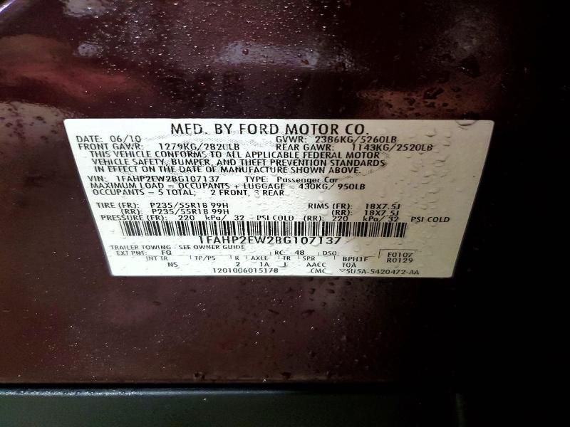 2011 Ford Taurus sel