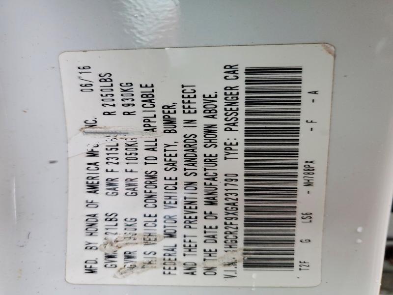 2016 Honda Accord exl