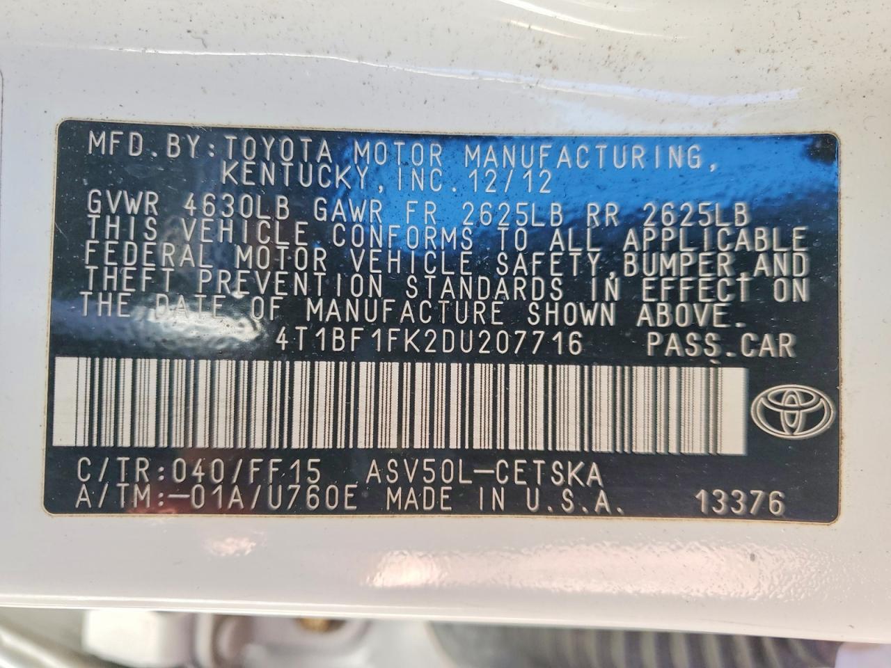 2013 Toyota Camry se
