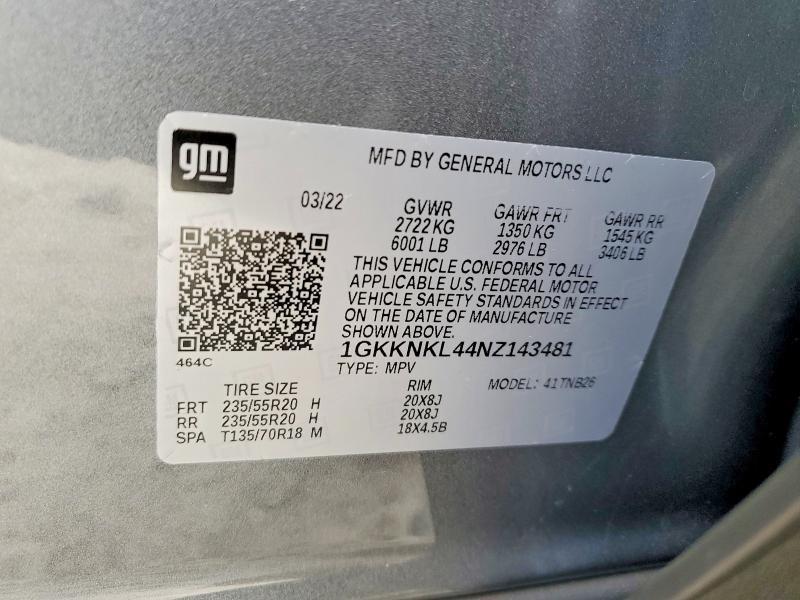 2022 GMC Acadia sle