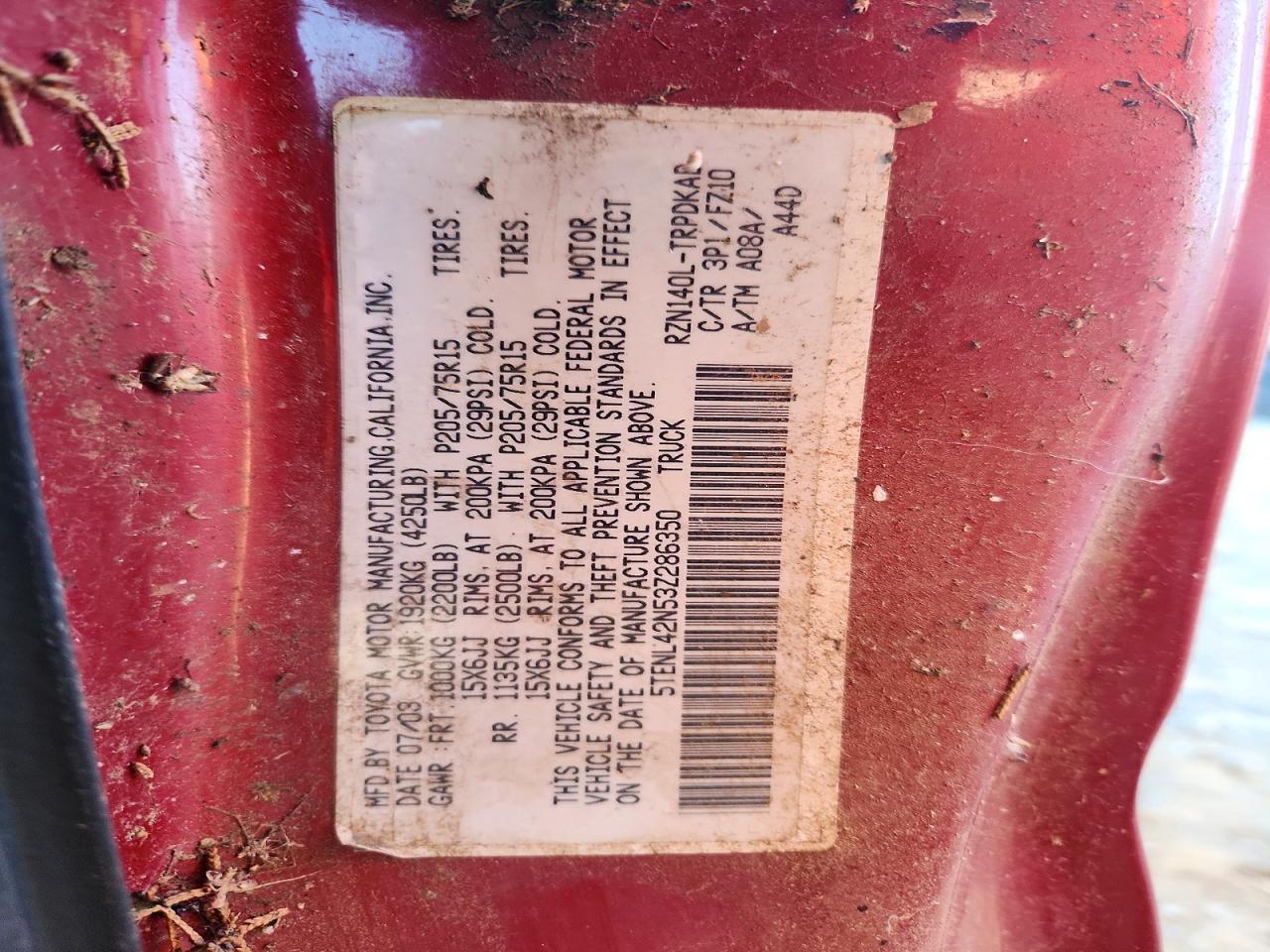 2003 Toyota Tacoma Base