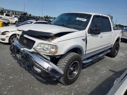 Salvage trucks for sale at Riverview, FL auction: 2003 Ford F150 Supercrew
