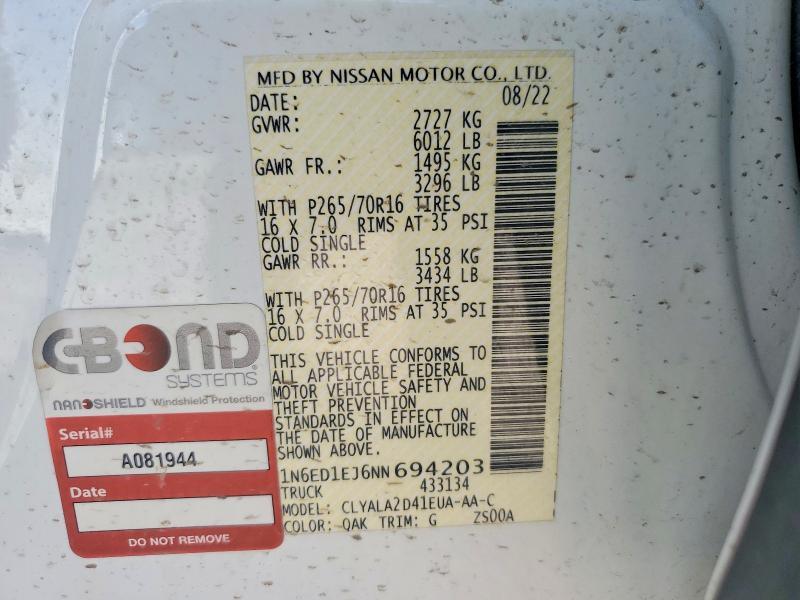 2022 Nissan Frontier S