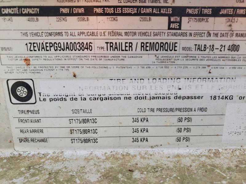 2018 Ezlo 1977 Trailer Boat Trailer