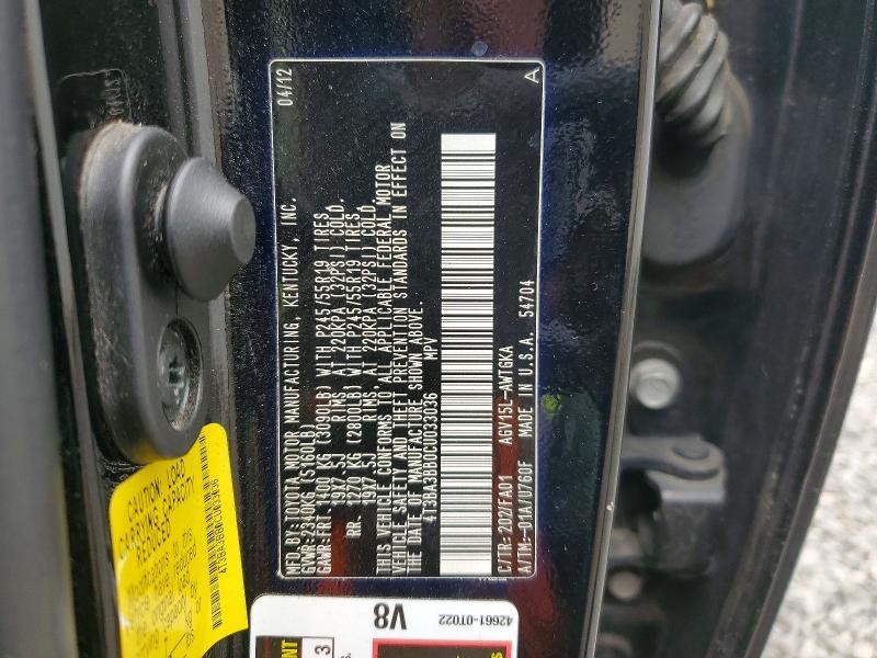 2012 Toyota Venza le