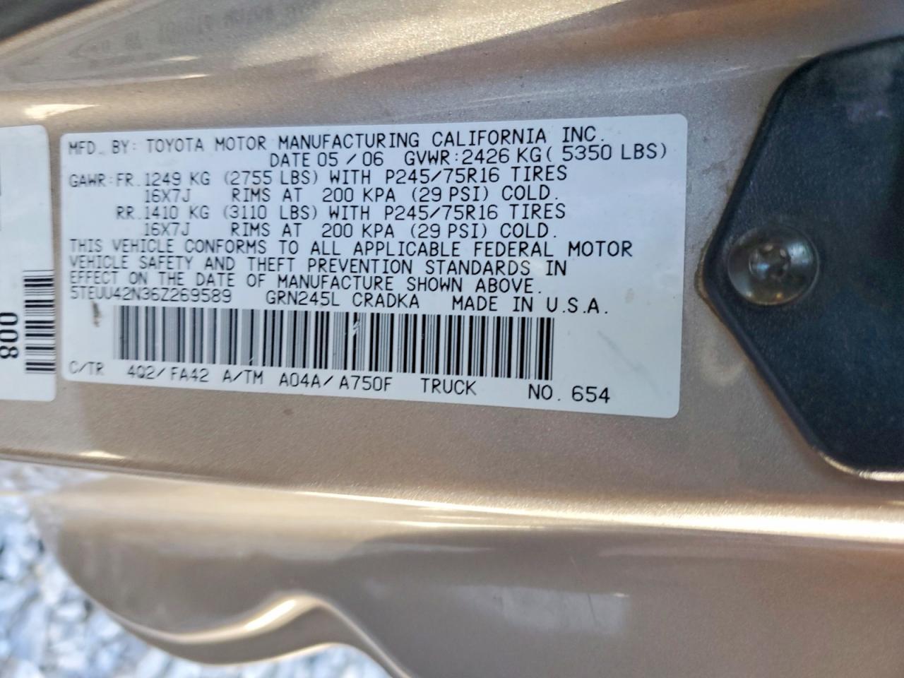 2006 Toyota Tacoma V6