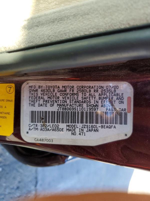 2001 Lexus Gs 300 Base