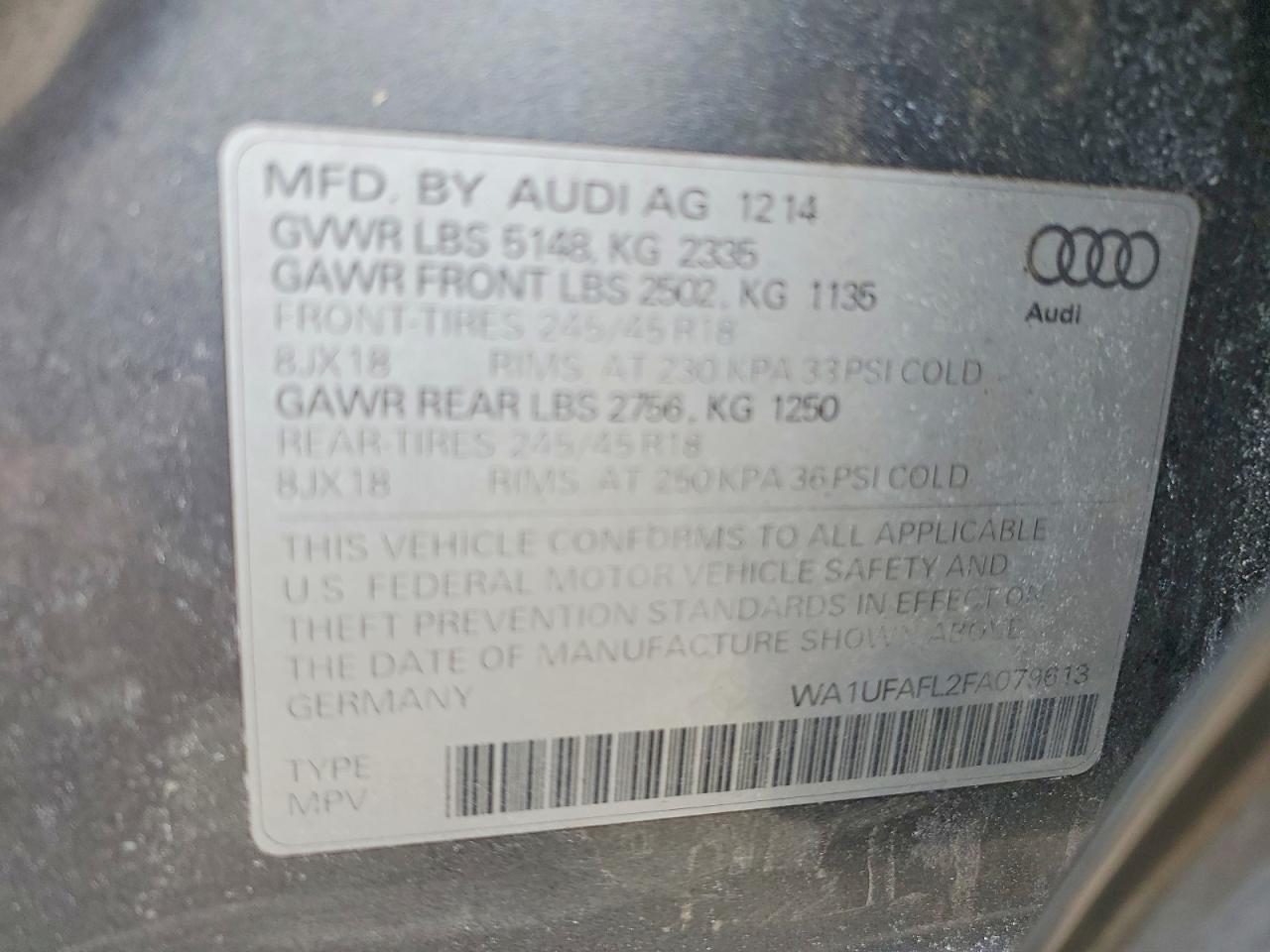 2015 Audi A4 Allroad Premium Plus