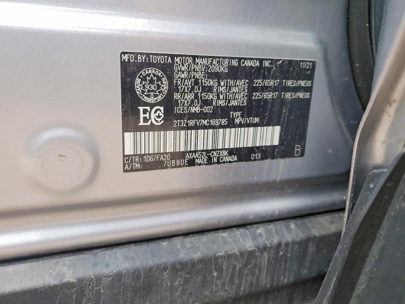 2021 Toyota Rav4 le