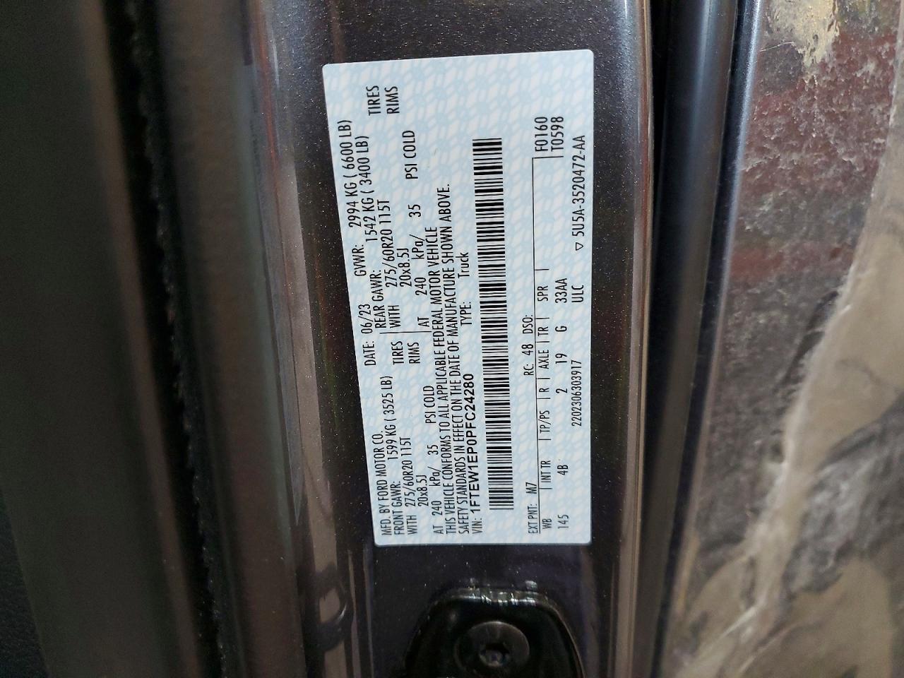 2023 Ford F150 Supercrew