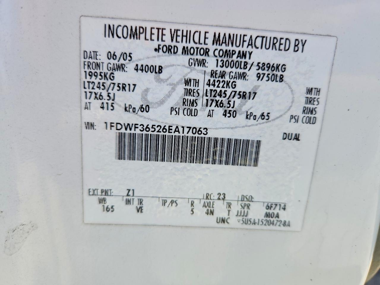 2006 Ford F350 Super Duty