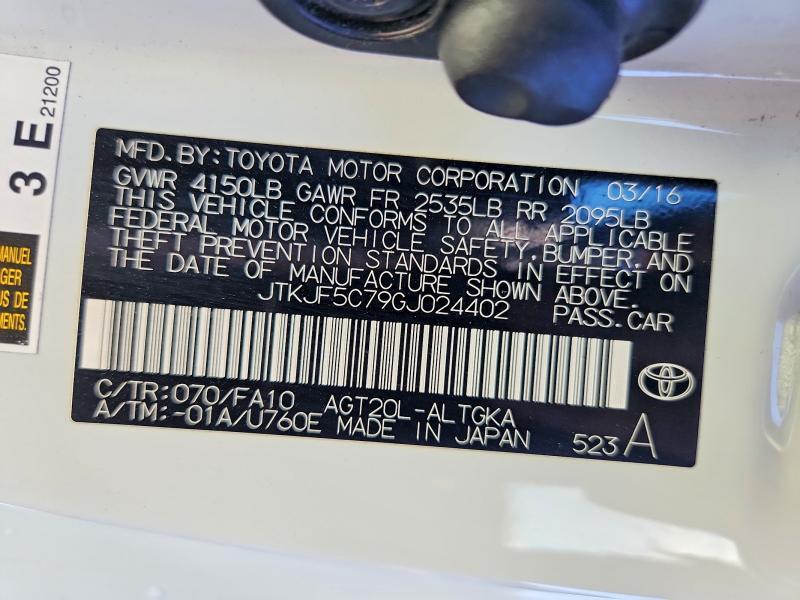 2016 Scion Tc Base
