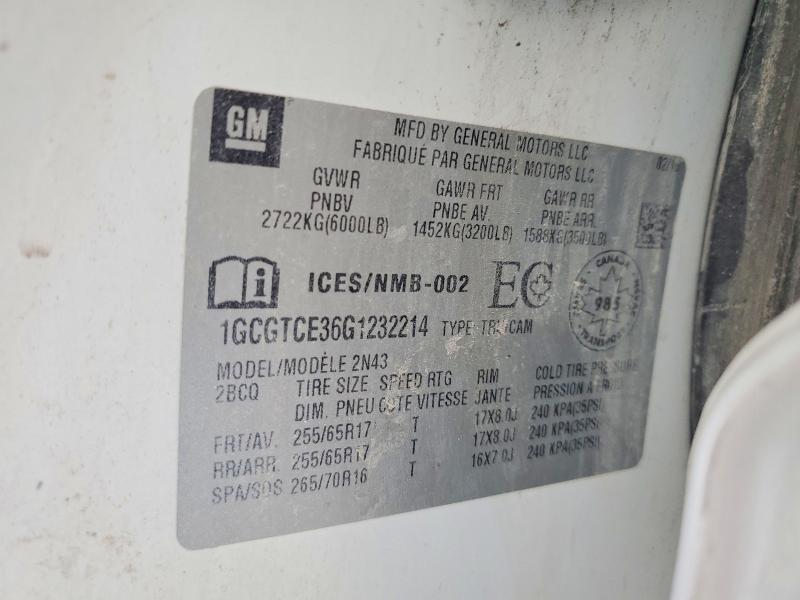 2016 Chevrolet Colorado lt