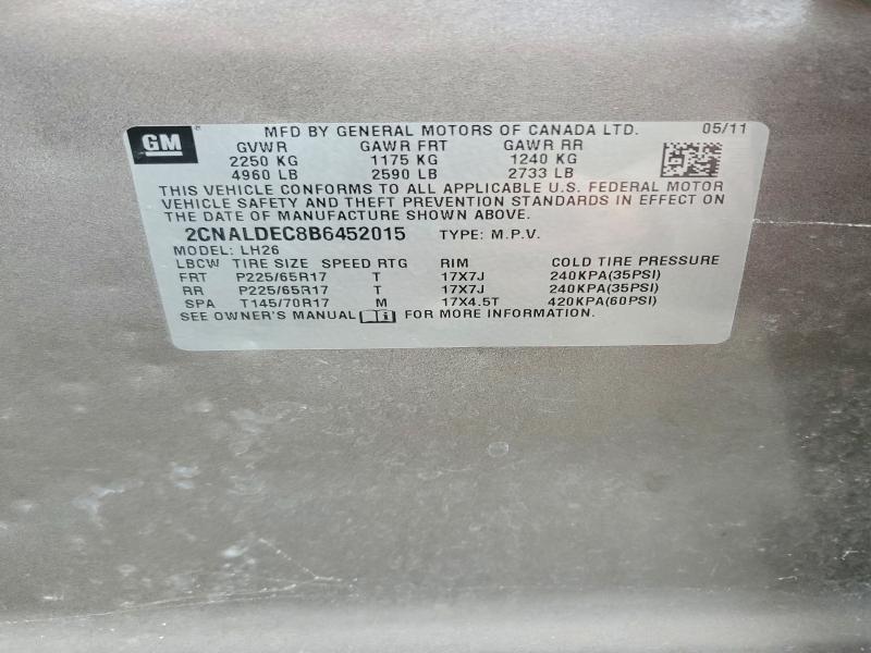 2011 Chevrolet Equinox lt