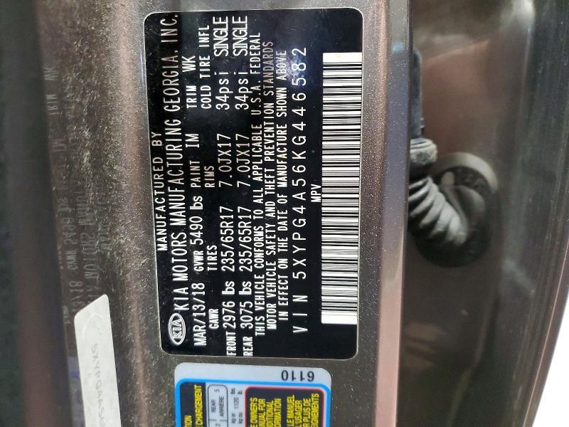 2019 KIA Sorento lx V6