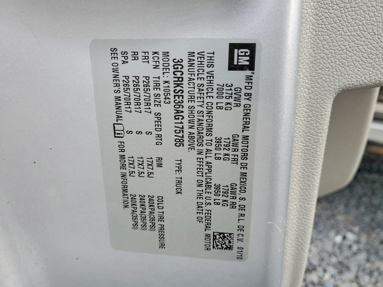 2010 Chevrolet Silverado K1500 LT