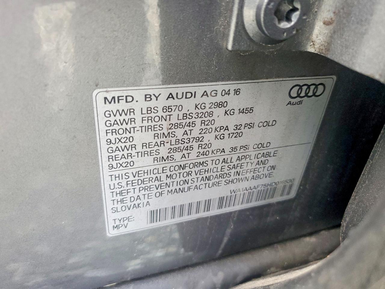 2017 Audi Q7 Premium