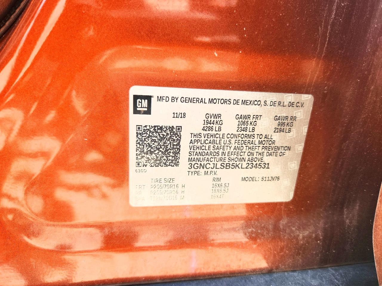2019 Chevrolet Trax 1LT