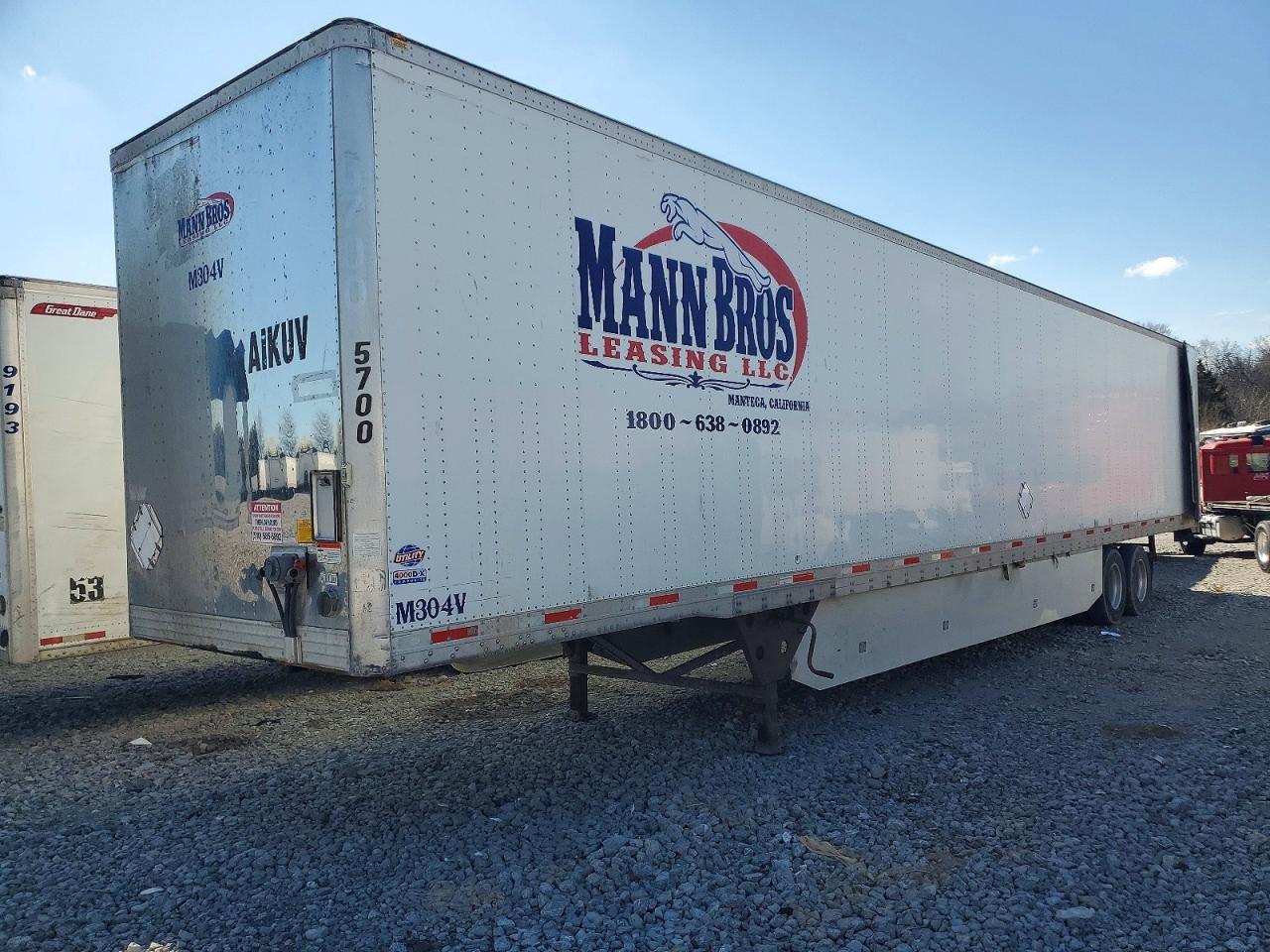 2017 Utility VS2DX DRY Van Trailer