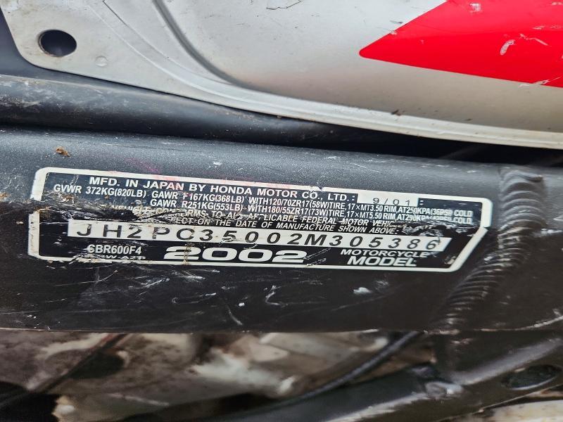 2002 Honda Cbr600 F4